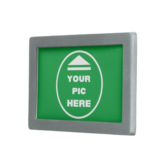 Belt Buckle - Add Your Image - Rectangle (Front Right)