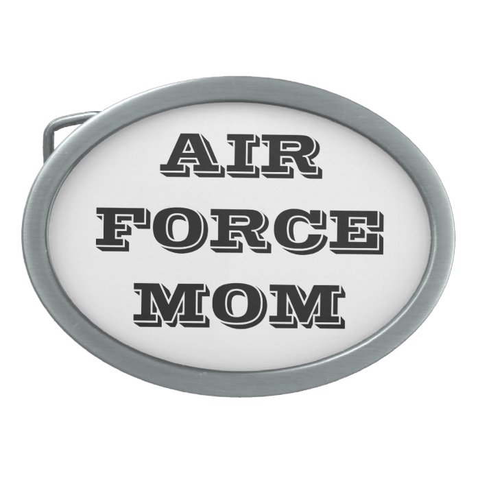 Belt Buckle Proud Air Force Mom 