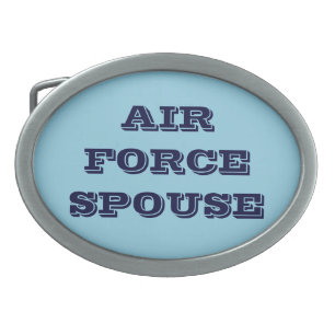 Belt Buckle Air Force Spouse