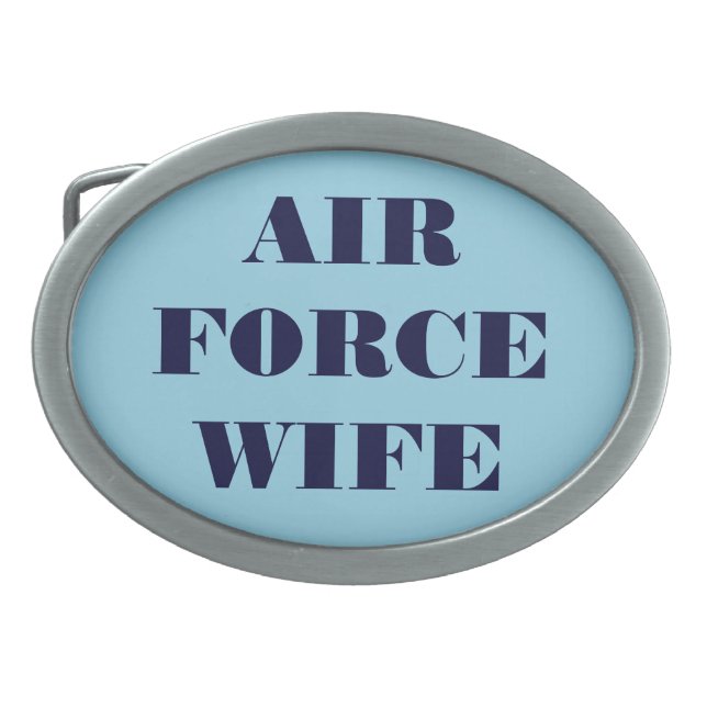Belt Buckle Air Force Wife (Front)