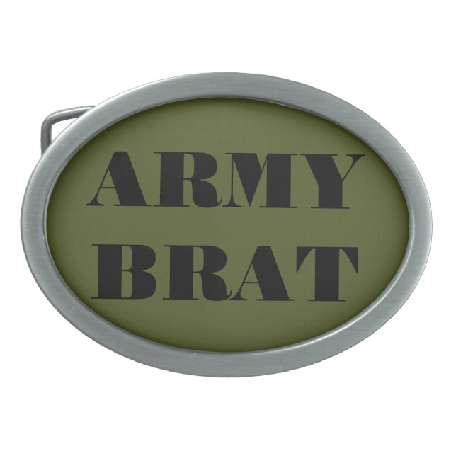 Belt Buckle Army Brat (Front)
