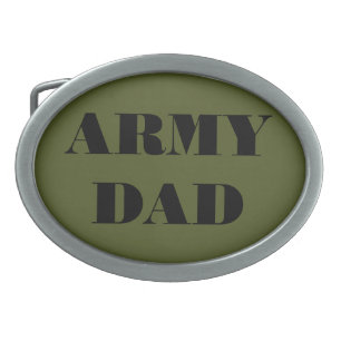 Belt Buckle Army Dad