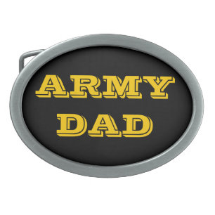 Belt Buckle Army Dad