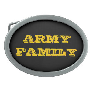 Belt Buckle Army Family