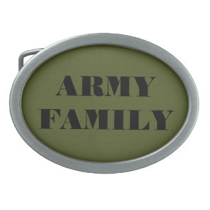 Belt Buckle Army Family