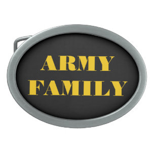 Belt Buckle Army Family