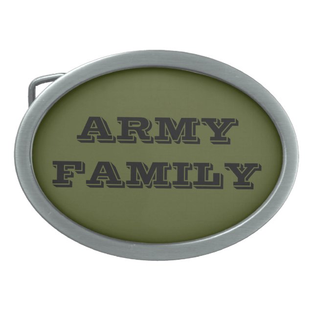 Belt Buckle Army Family (Front)