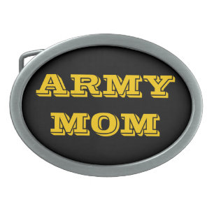 Belt Buckle Army Mom