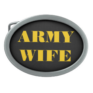 Belt Buckle Army Wife