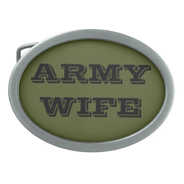 Belt Buckle Army Wife (Front)