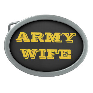 Belt Buckle Army Wife