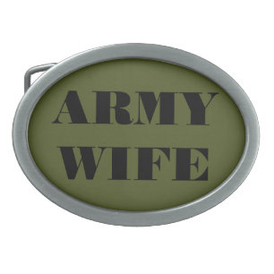 Belt Buckle Army Wife