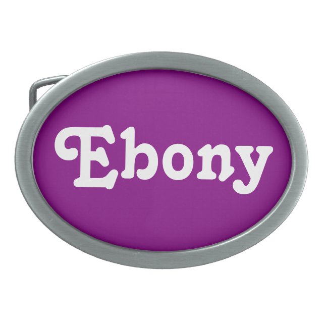 Belt Buckle Ebony (Front)