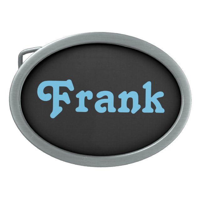 Belt Buckle Frank (Front)