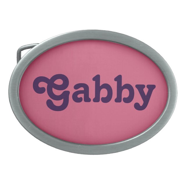 Belt Buckle Gabby (Front)
