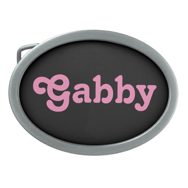 Belt Buckle Gabby (Front)
