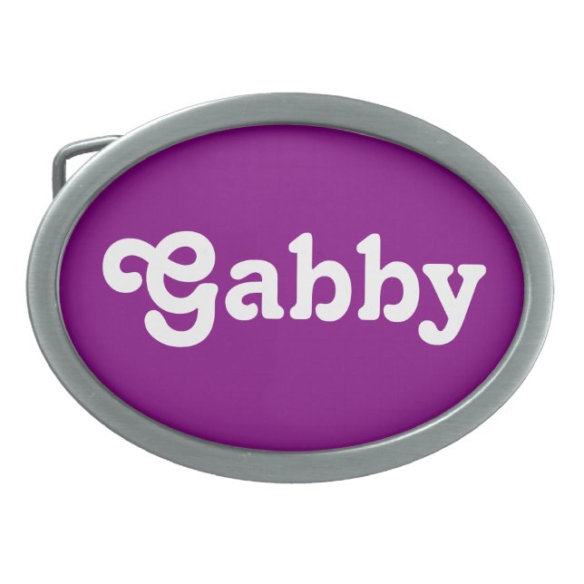 Belt Buckle Gabby (Front)