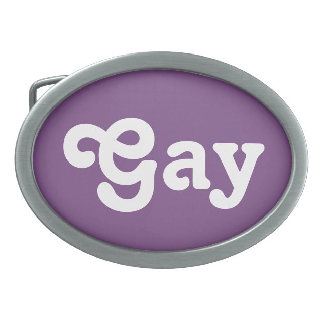 Belt Buckle Gay (Front)