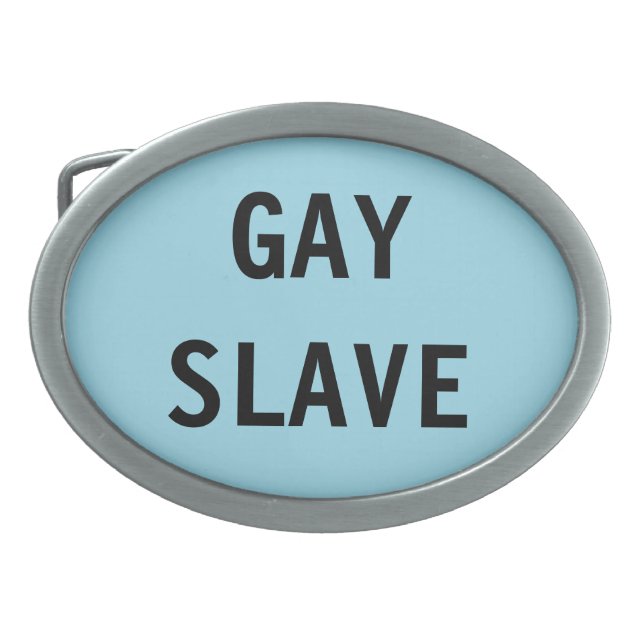 Belt Buckle Gay Slave (Front)