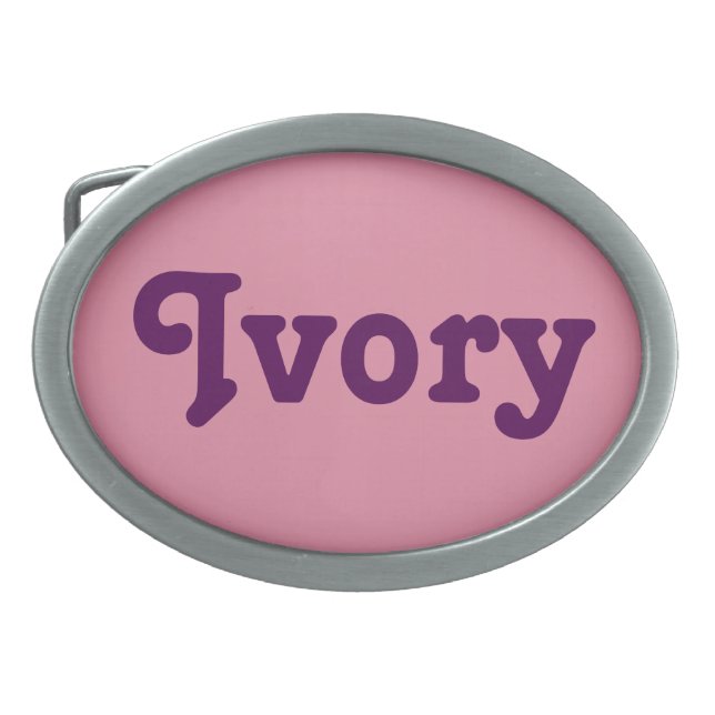 Belt Buckle Ivory (Front)