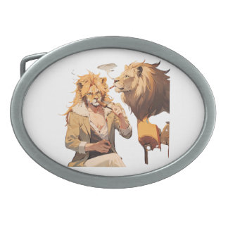 Belt Buckle lion 
