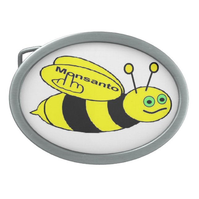Belt Buckle Monsanto Bee Flip (Front)