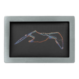 Belt Buckle - Neon Seagull