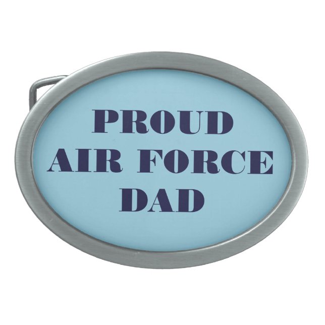 Belt Buckle Proud Air Force Dad (Front)