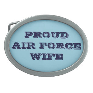Belt Buckle Proud Air Force Wife