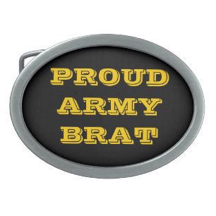 Belt Buckle Proud Army Brat