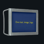 Belt Buckle Rectangle uni Blue<br><div class="desc">With the ability to put your own image (photo, logo) and/or own text (content, font, color, size, location) on this product. Click on the button "Customize" or "Personalize" for any updates! Met de mogelijkheid om eigen afbeelding (foto, logo) en/of eigen tekst (inhoud, lettertype, kleur, grootte, locatie) toe te voegen. Klik...</div>