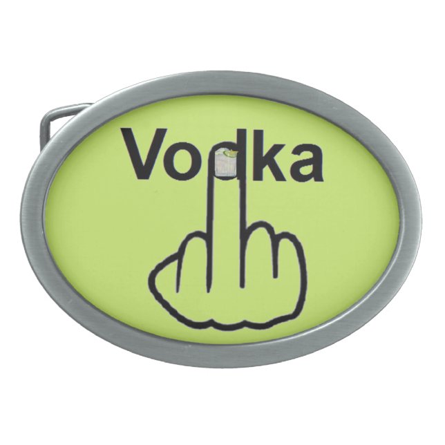 Belt Buckle Vodka Flip (Front)