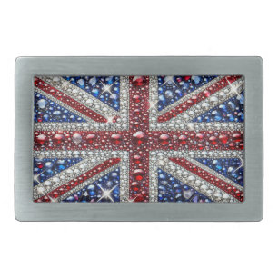 Belt Buckle with British Colors Design