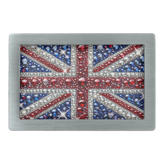 Belt Buckle with British Colors Design (Front)