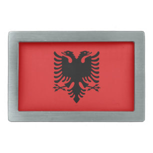 Belt Buckle with Flag of Albania