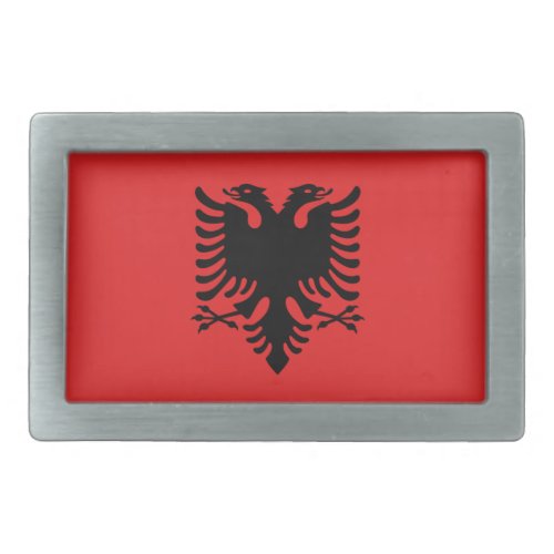 Belt Buckle with Flag of Albania