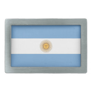 Belt Buckle with Flag of Argentina