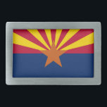 Belt Buckle with Flag of Arizona State<br><div class="desc">Elegant Belt Buckle with Flag of Arizona. United States of America. This product its customizable.</div>