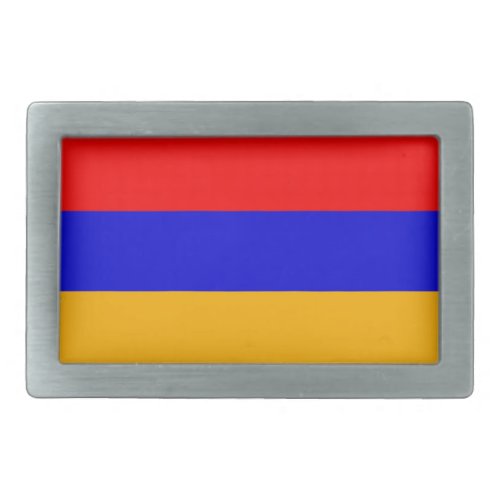 Belt Buckle with Flag of Armenia