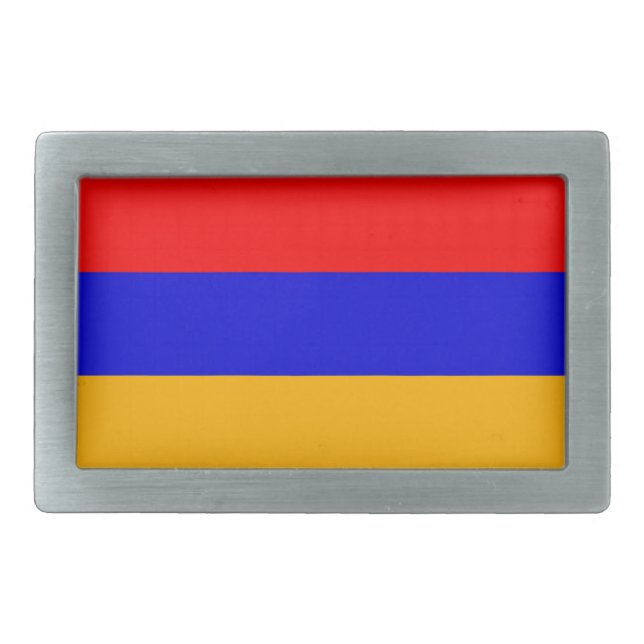Belt Buckle with Flag of Armenia (Front)