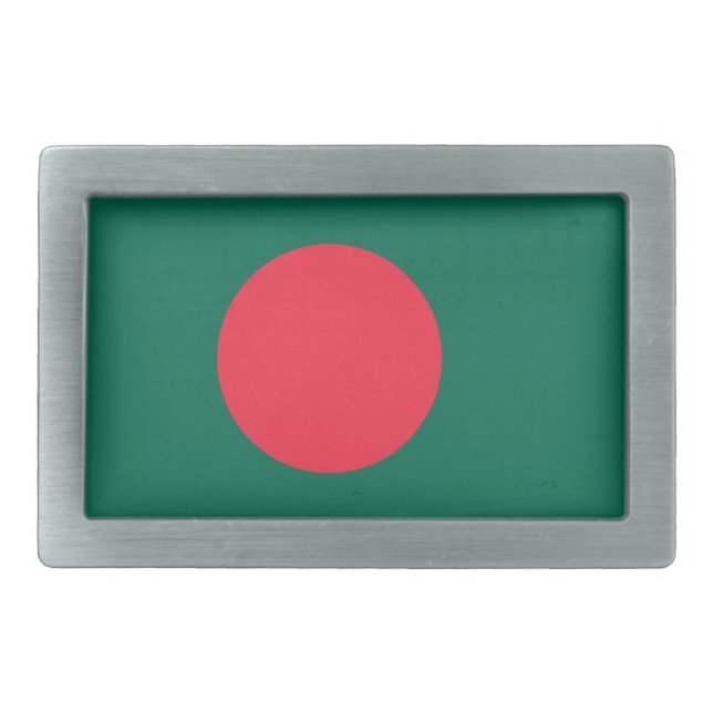 Belt Buckle with Flag of Bangladesh (Front)