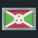 Belt Buckle with Flag of Burundi<br><div class="desc">Showcase your pride for Burundi with this stylish belt buckle featuring the flag of Burundi! Designed for both fashion and national identity, this belt buckle is a striking accessory that highlights the vibrant colors and symbolic elements of the Burundi flag. Whether worn with casual or formal attire, this unique piece...</div>