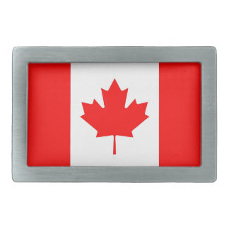 Belt Buckle with Flag of Canada