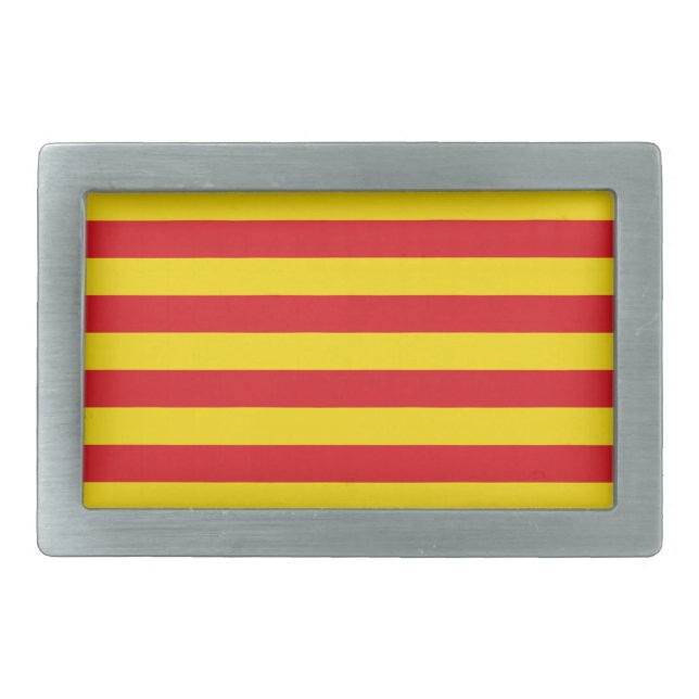 Belt Buckle with Flag of Catalonia (Front)