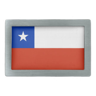 Belt Buckle with Flag of Chile