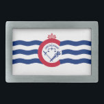 Belt Buckle with Flag of Cincinnati City, USA<br><div class="desc">Show your Cincinnati pride with our exclusive belt buckle featuring the flag of Cincinnati! Designed to merge style with a nod to local heritage, this belt buckle is more than just a functional accessory; it’s a celebration of Cincinnati’s spirit. The eye-catching design prominently displays the iconic Cincinnati flag, making this...</div>