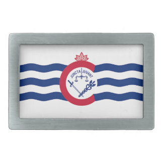 Belt Buckle with Flag of Cincinnati City, USA
