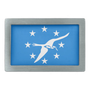 Belt Buckle with Flag of Corpus Christi City, USA