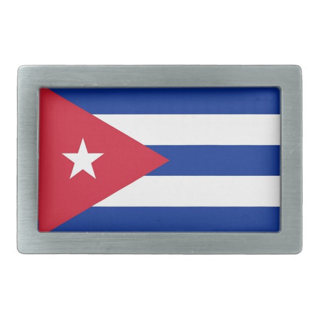 Belt Buckle with Flag of Cuba (Front)