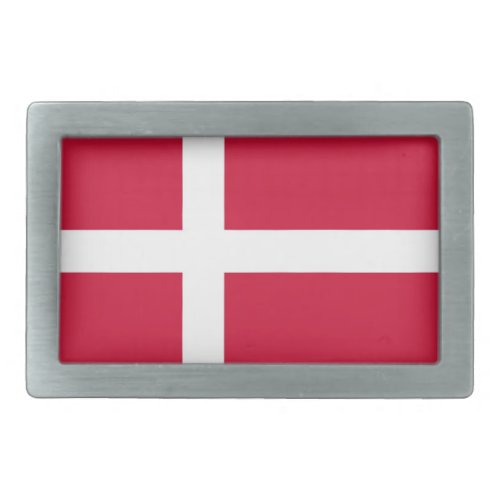 Belt Buckle with Flag of Denmark